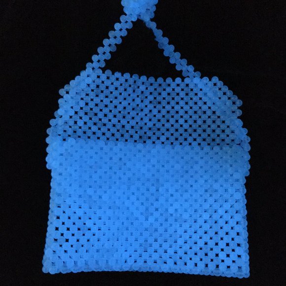 Glow in the dark beaded bag ! - Picture 3 of 10